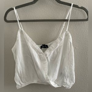 Trixxi white boho tank top